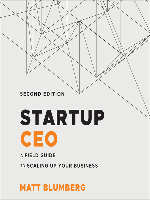 Title details for Startup CEO by Matt Blumberg - Available